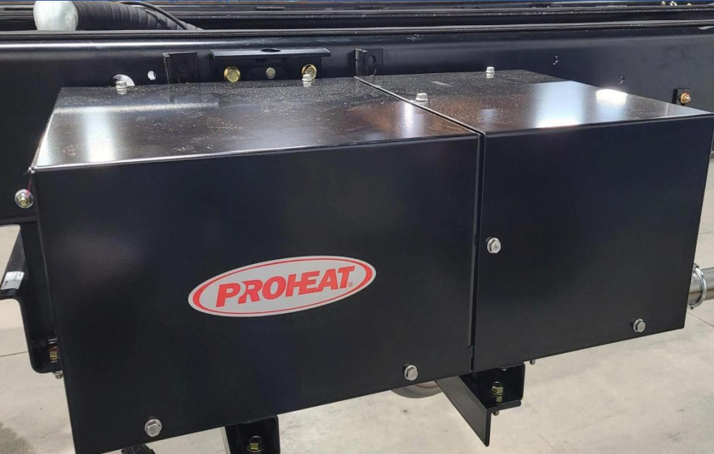 Proheat heating unit with black painted steel box