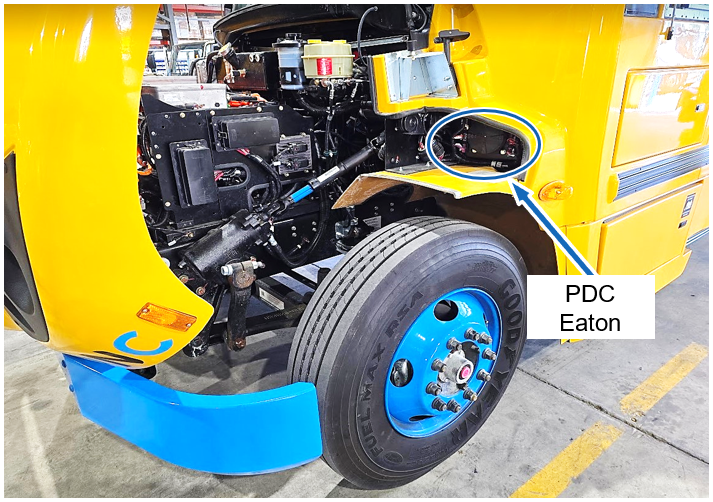 Figure 14 – Location of the PDC Eaton fusebox