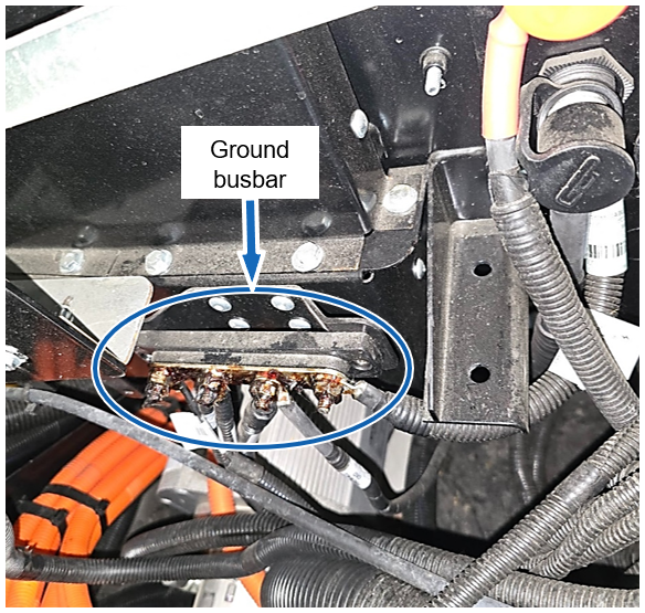Figure 28 – Ground busbar location.