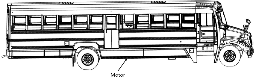 Figure 1 – Electric motor location