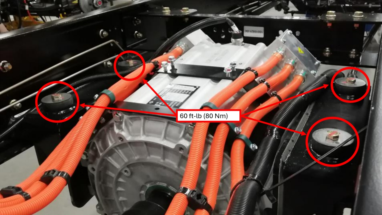 Figure 5– Motor mounts (LionC Gen3 with BMW battery)