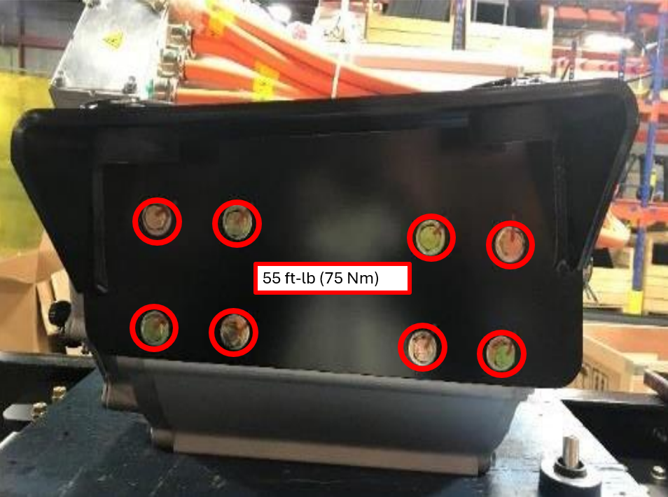 Figure 7– Motor side bracket bolts