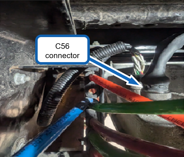 Figure 4 – C56 connector on top of MCU