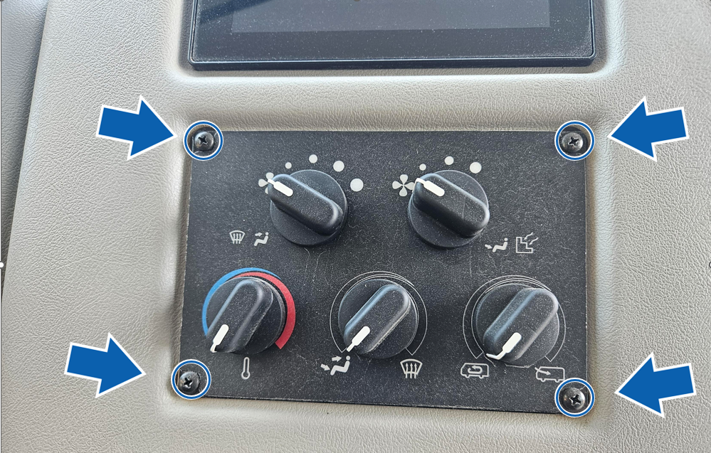 –Heater Control Panel fasteners