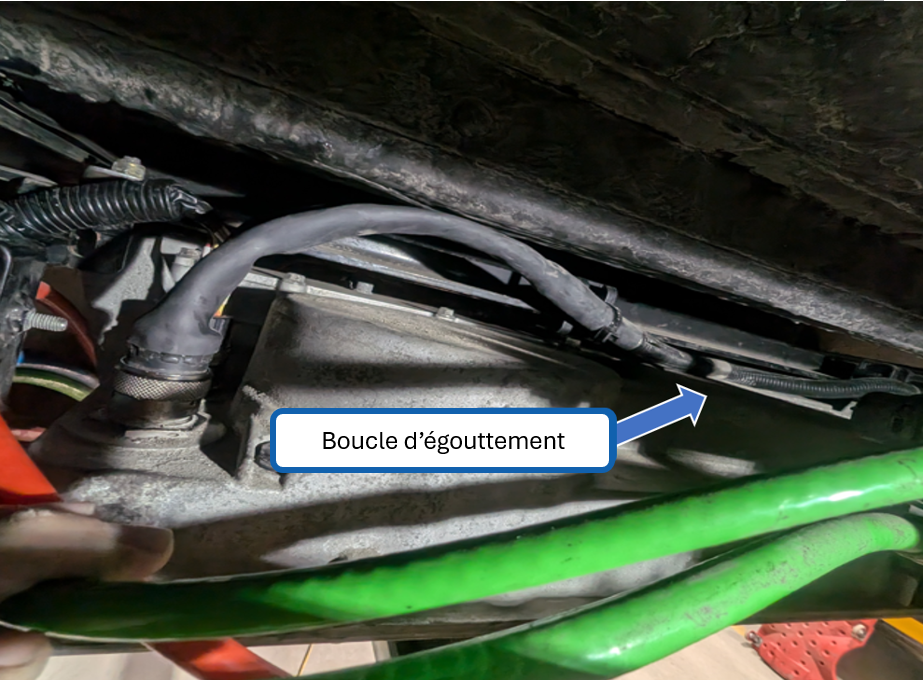 Figure 5 – Boucle d’égouttement du câble C56.